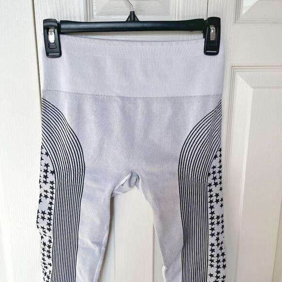 Fabletics High Waisted Seamless Star Second Skin Compression Capri Leggings - Picture 3 of 8